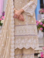 Noor Ivory V- Neckline