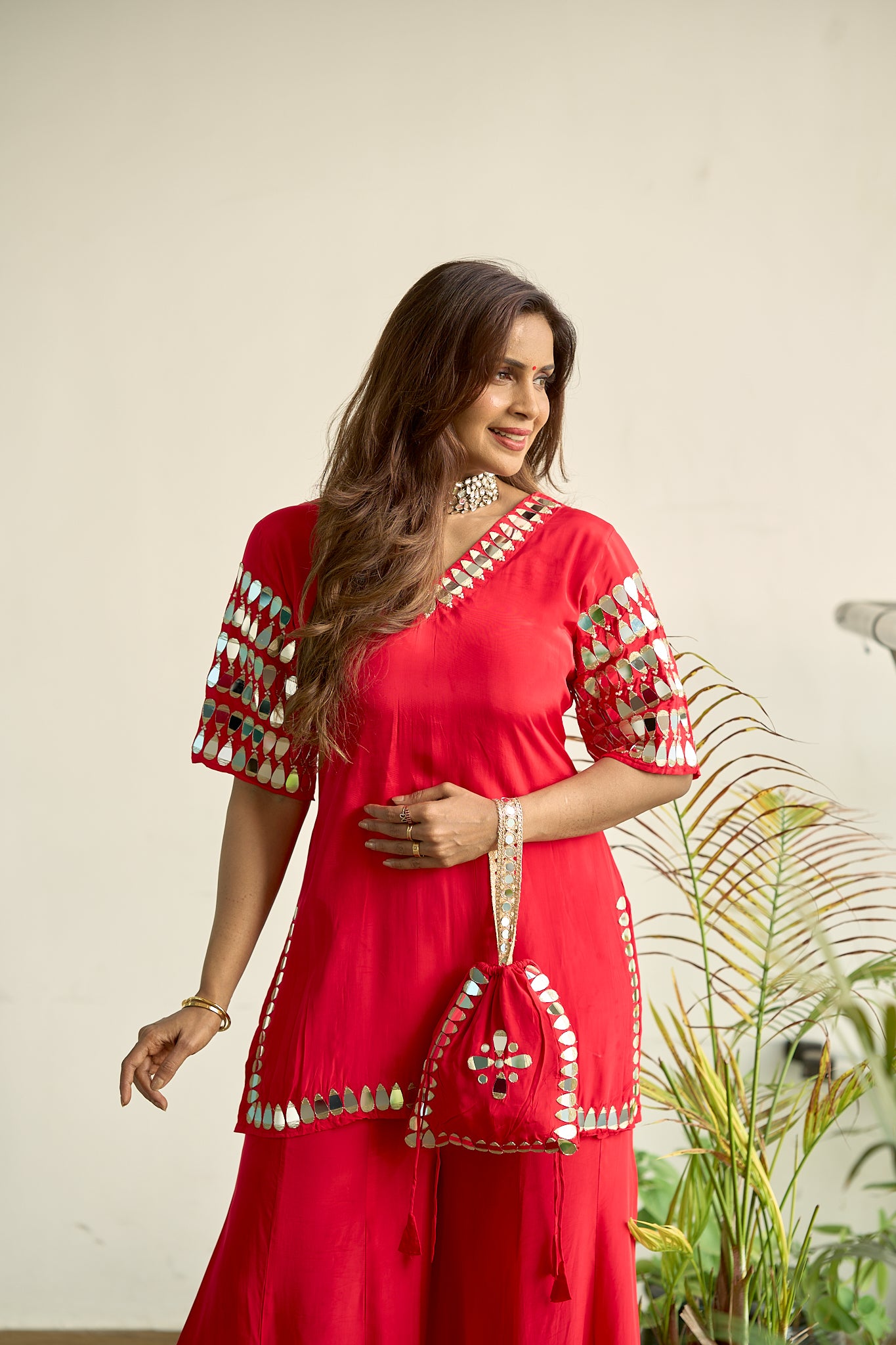 Vara Mirror Red