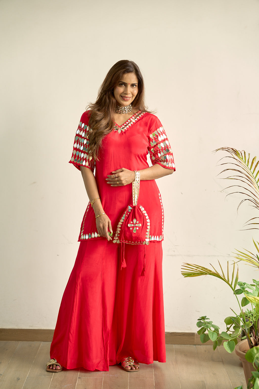 Vara Mirror Red