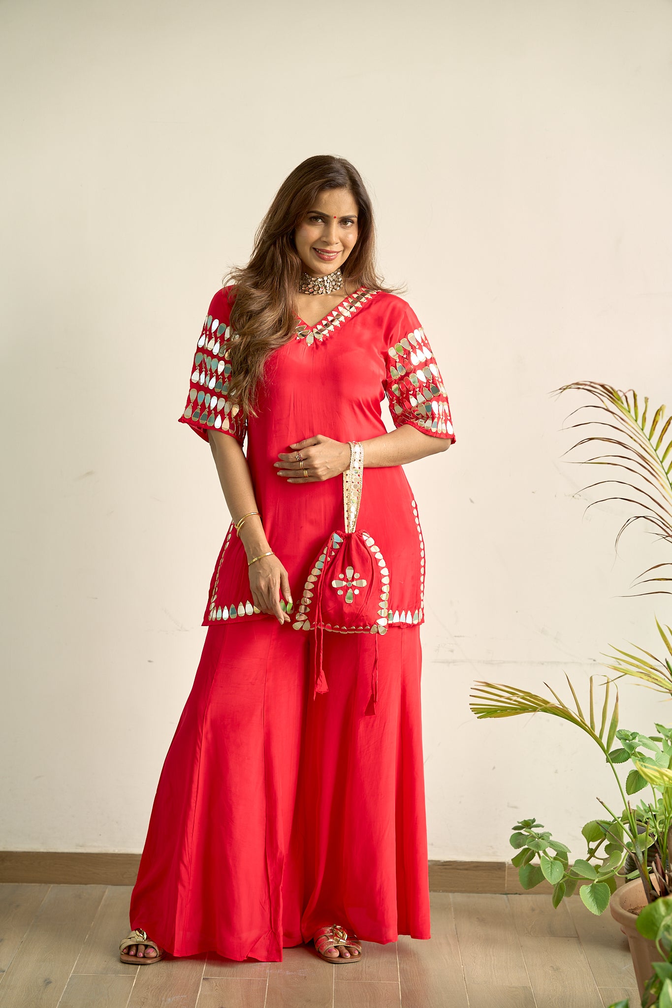 Vara Mirror Red