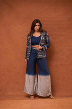 The Vara Midnight Ombre Embroidered Set