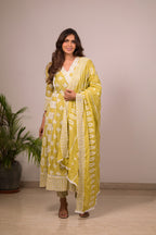 Mehendi-green overlape-Neckline