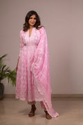 Annarkali baby pink