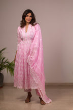 Annarkali baby pink
