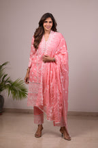 Peach Pink-V-Neckline