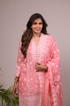Peach Pink-V-Neckline