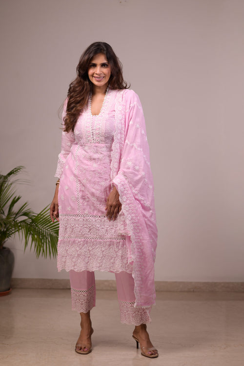 Baby Pink V-Necline