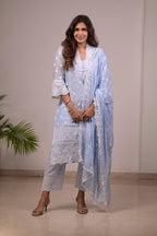 Baby Blue V-Neckline