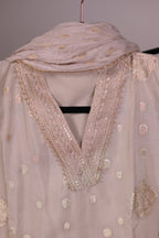 Zari Cream Elegance