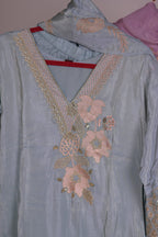 Zari Metallic blue