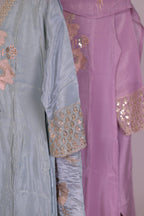 Zari Metallic blue
