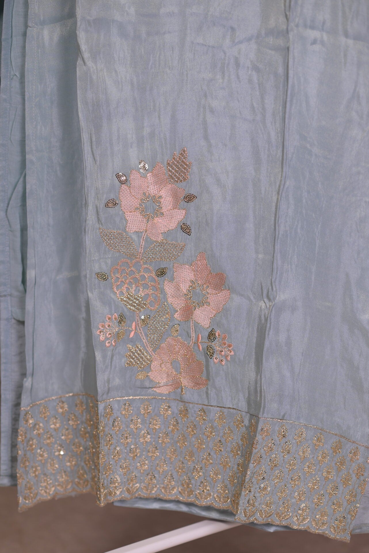 Zari Metallic blue