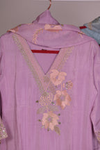 Zari Metallic pink