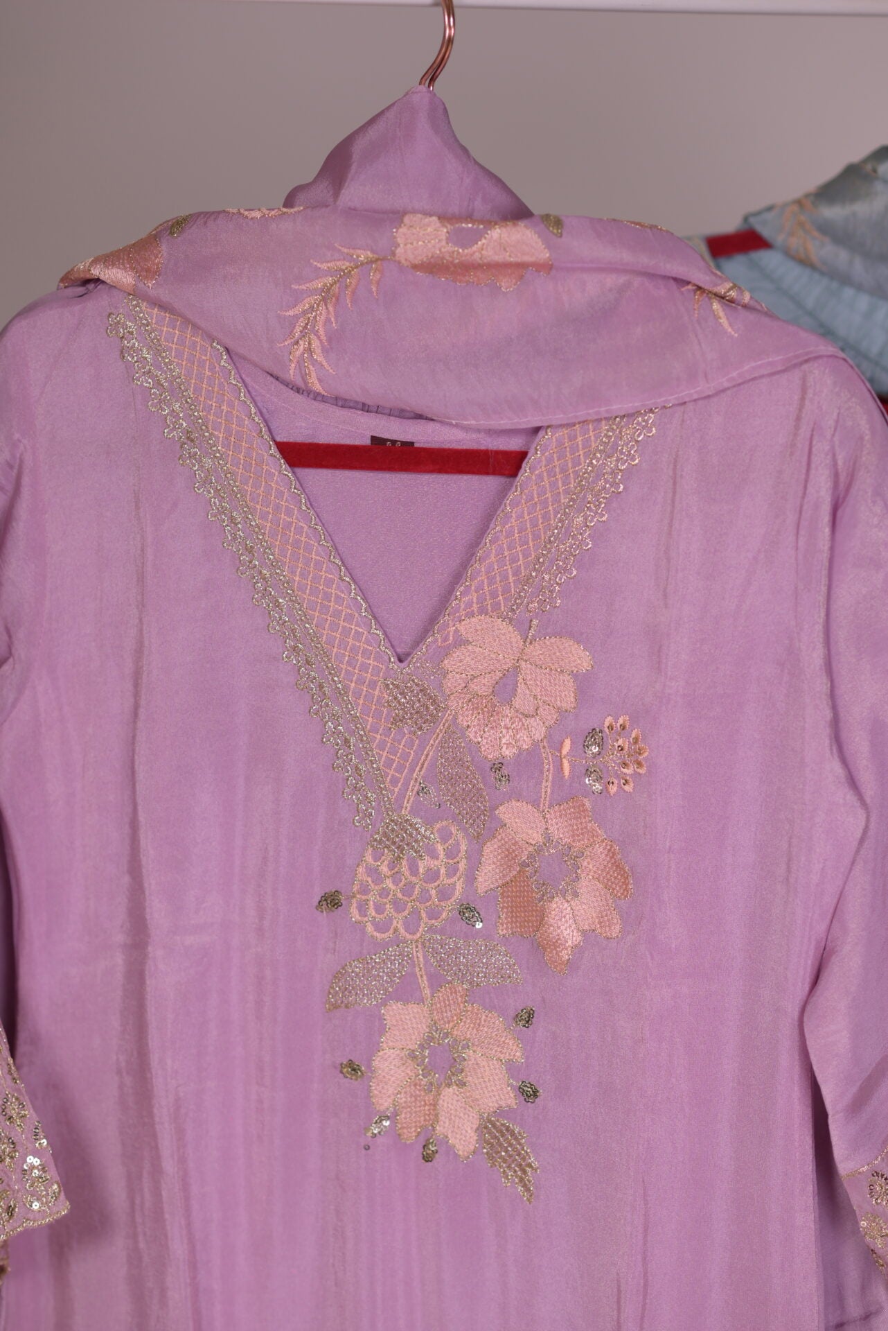 Zari Metallic pink