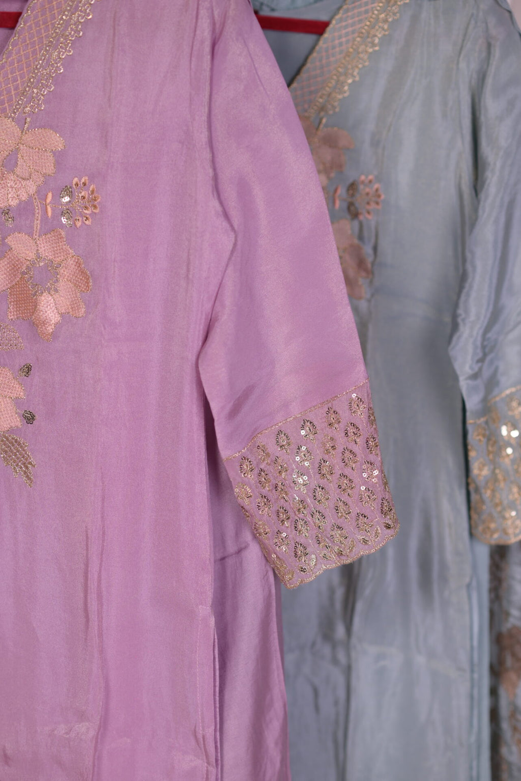 Zari Metallic pink
