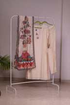Cream Rajwadi Suit