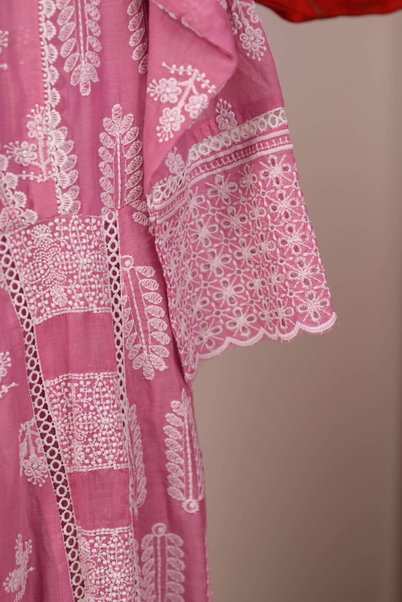 onion pink overlape neckline