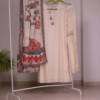 cream rajwadi suit